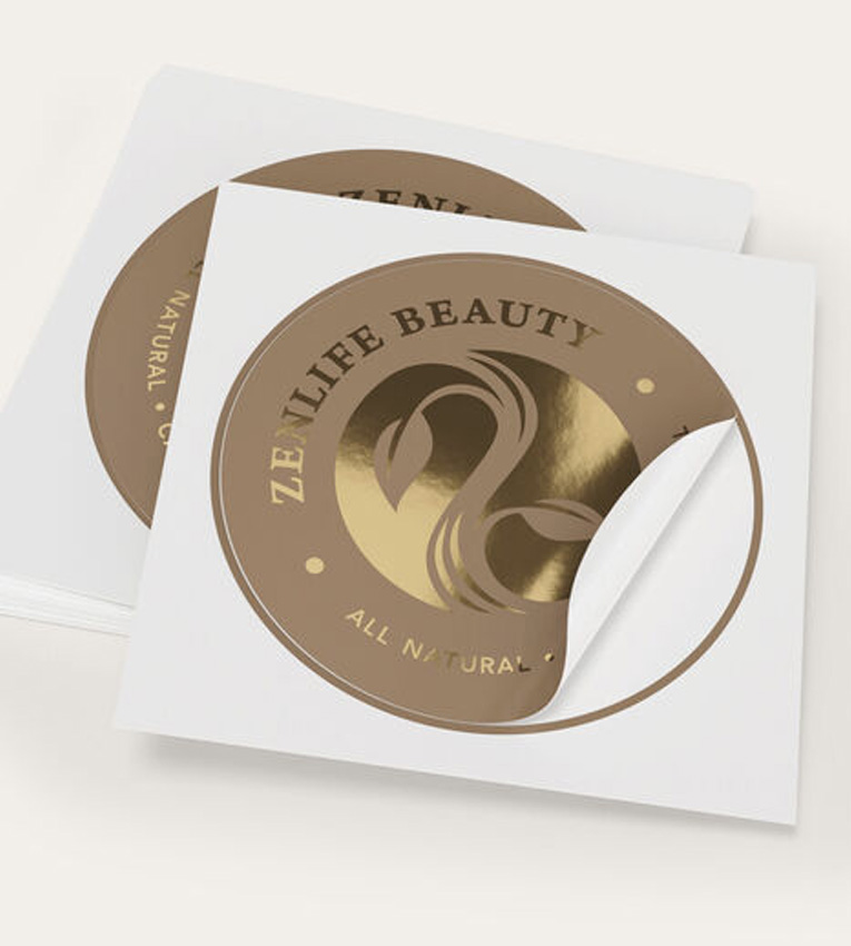 Custom Gold Foil Stickers